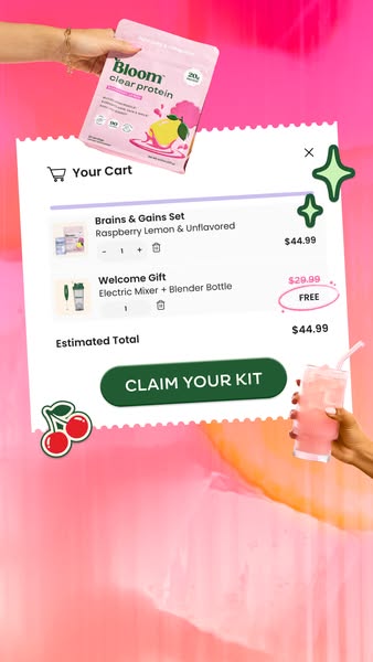 Bloom Nutrition ad creative