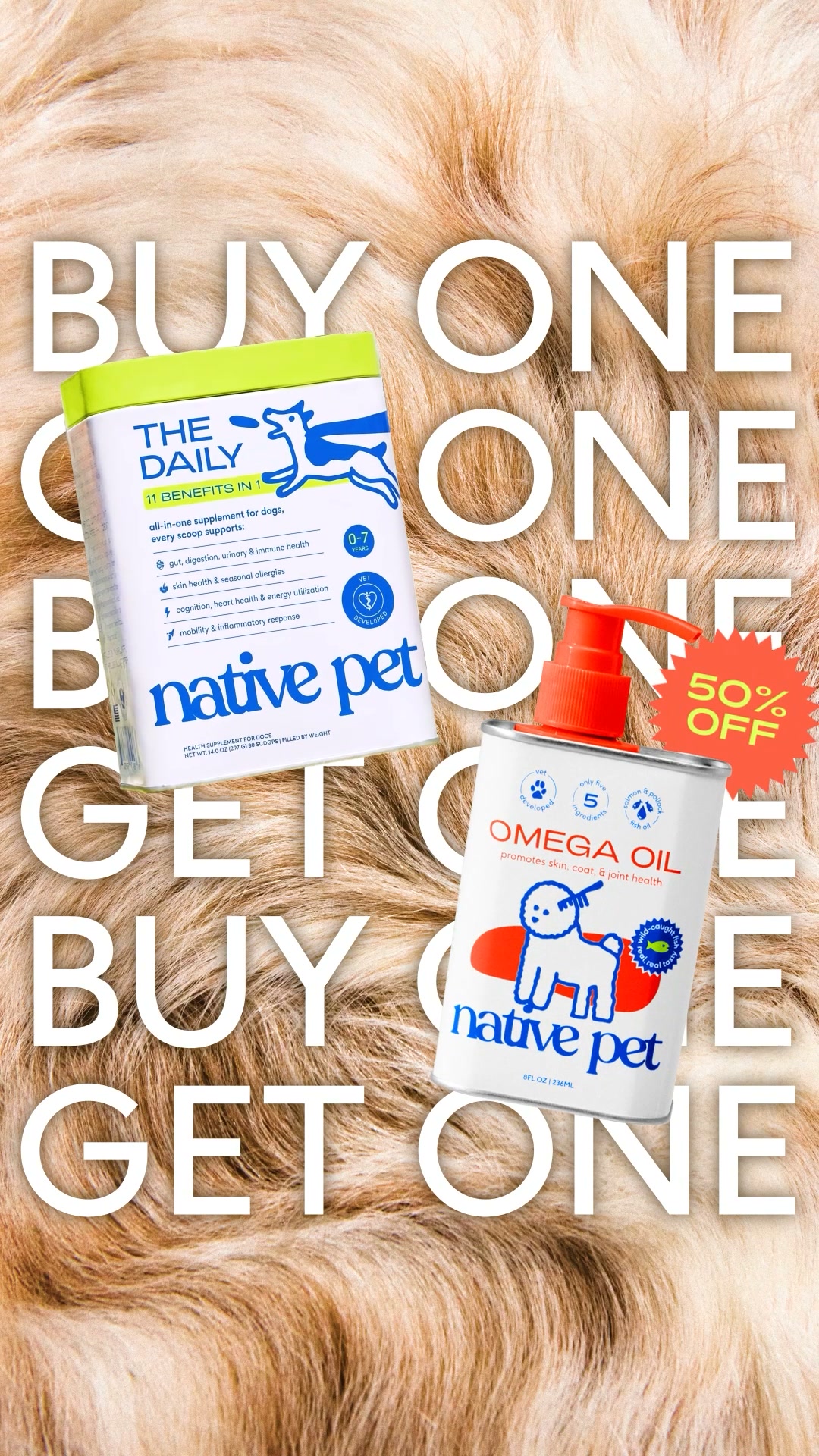 Native Pet ad creative