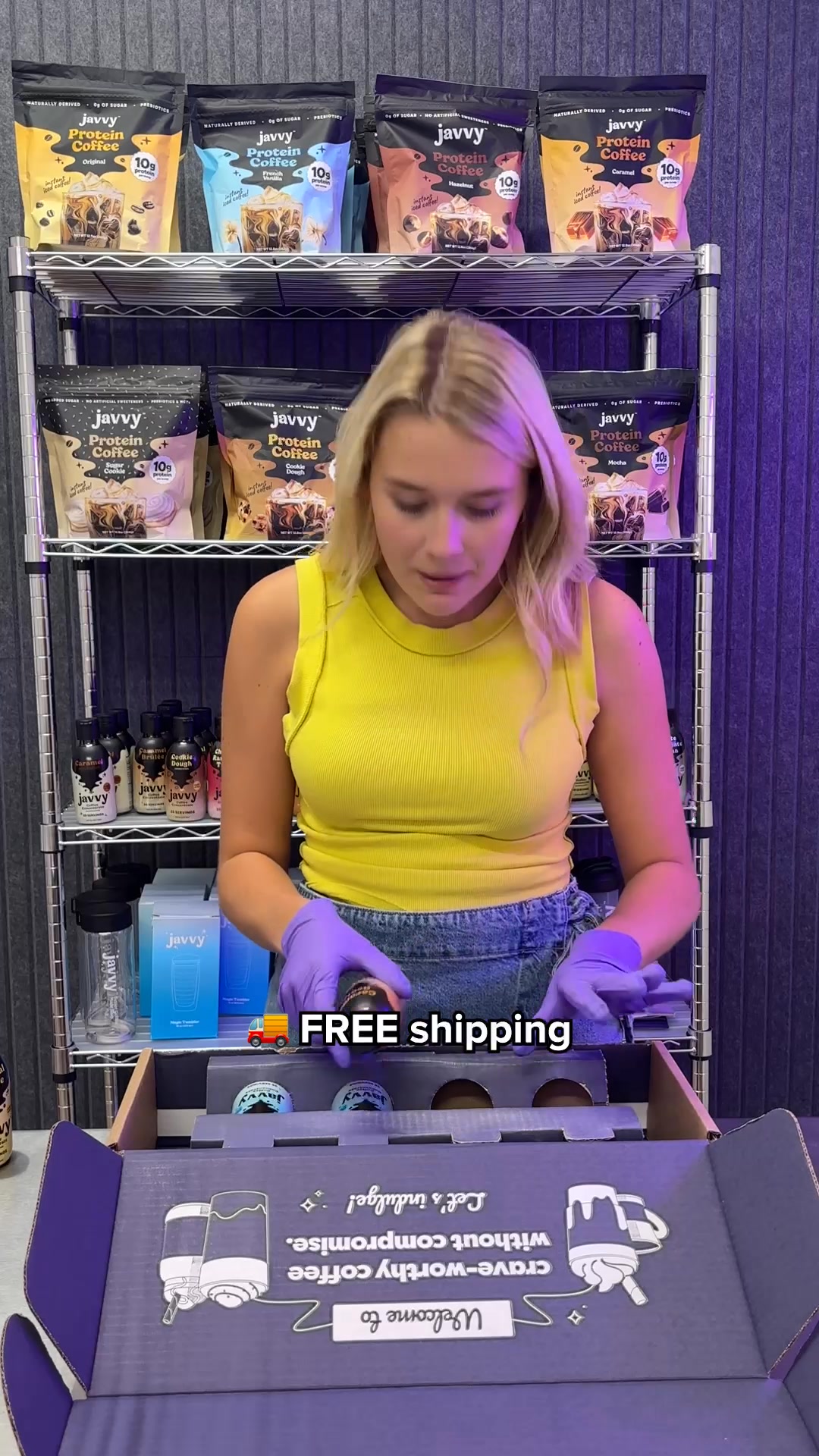 Javvy Packing ad creative