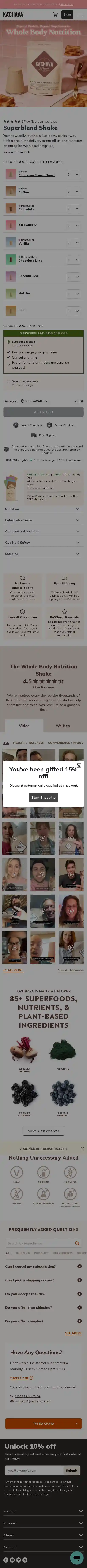Ka'Chava landing page