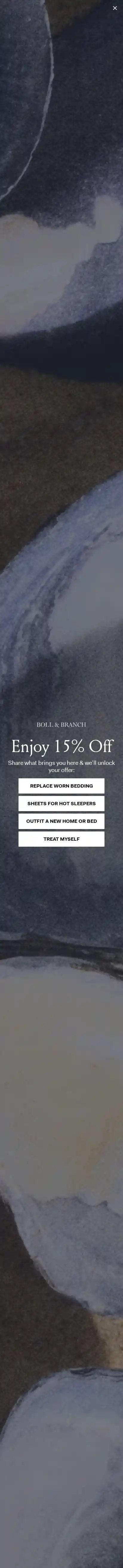 Boll & Branch landing page