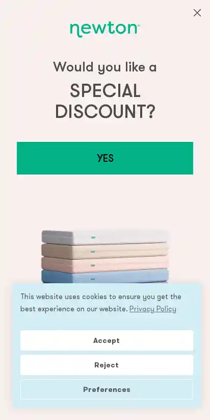 Newton Living landing page