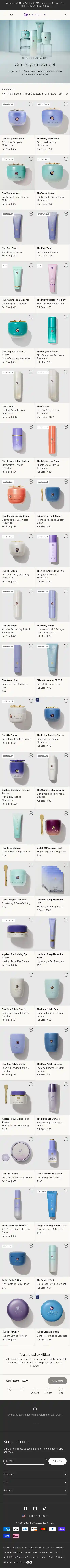 tatcha.com landing page