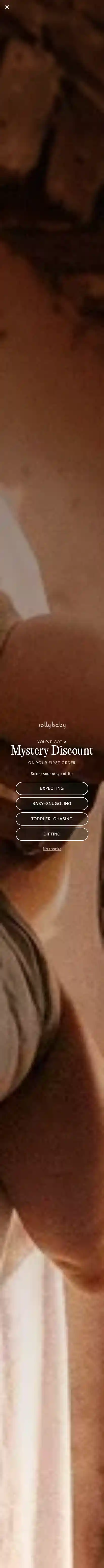 Solly Baby landing page