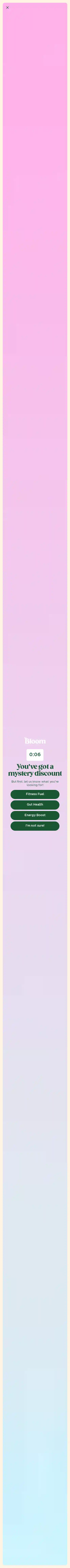 Bloom Nutrition landing page
