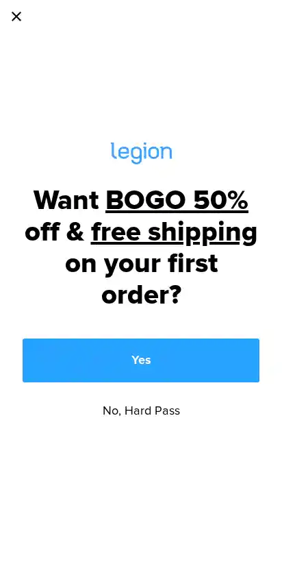 Legion landing page