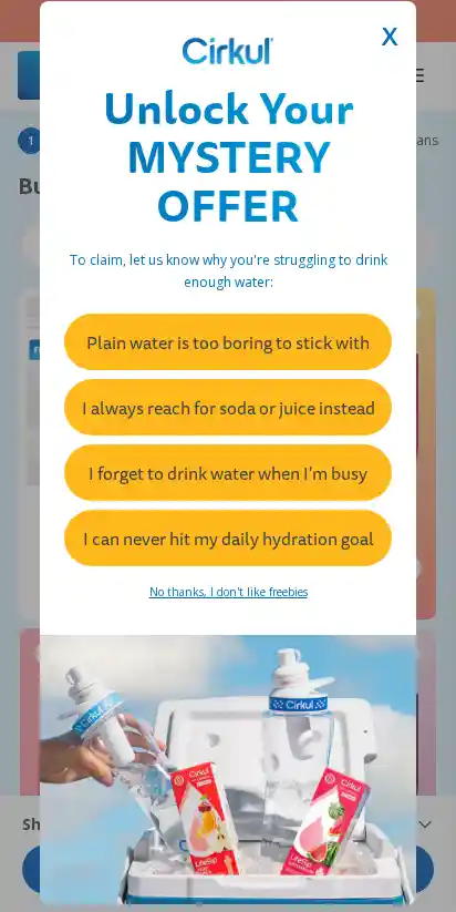 drinkcirkul.com landing page