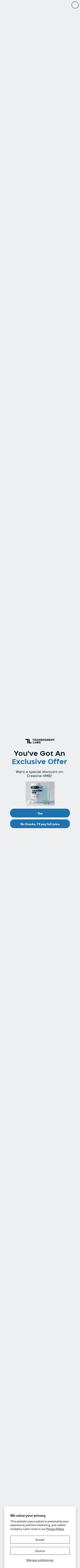 transparentlabs.com landing page