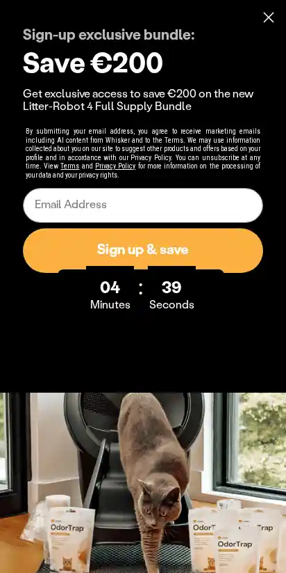 Litter-Robot by Whisker landing page