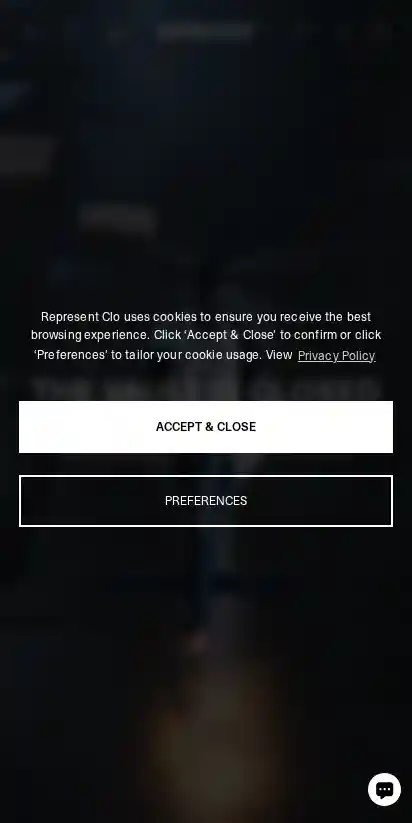 Represent Clo landing page