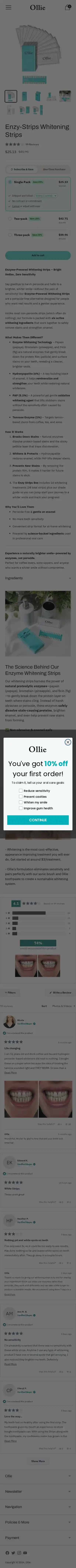 OllieSmile landing page