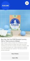 Blueland landing page