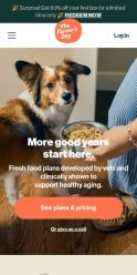 The Farmer's Dog landing page