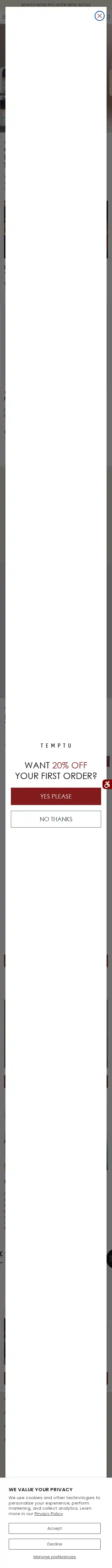 TEMPTU landing page