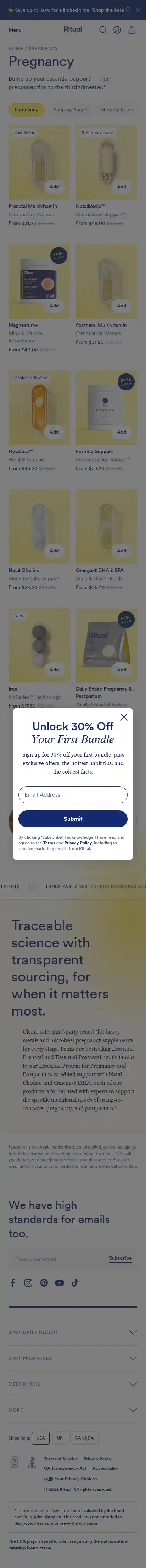 ritual.com landing page