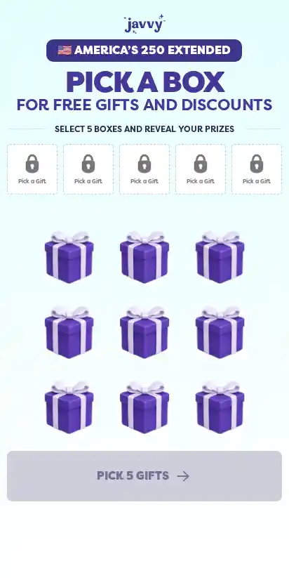 Javvy Packing landing page