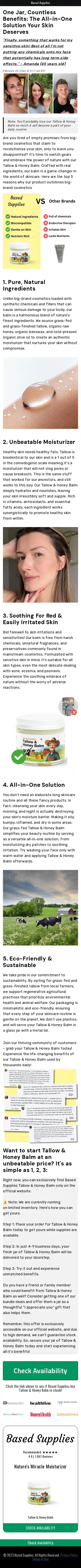 basedsupplies.com landing page