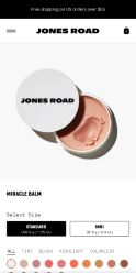 Jones Road Beauty landing page