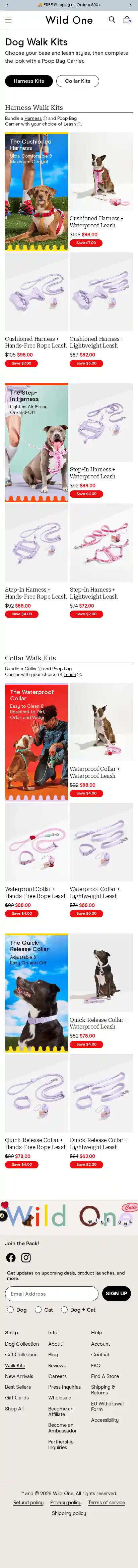 Wild One landing page