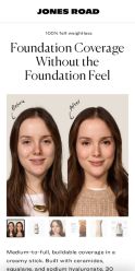 Jones Road Beauty landing page