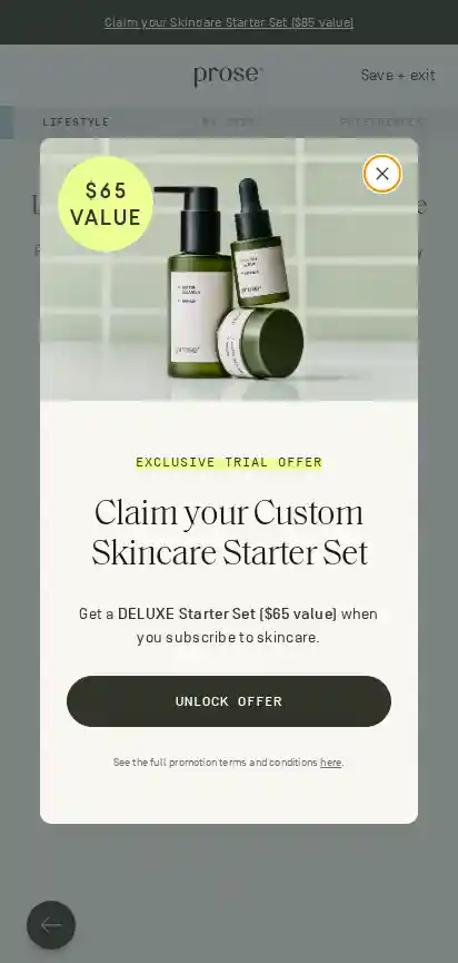 Prose landing page