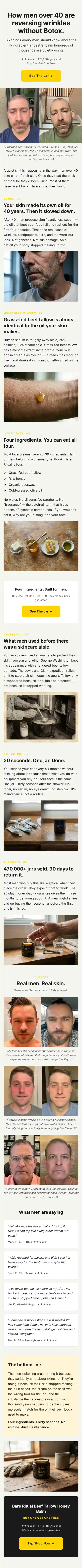 Bare Ritual landing page