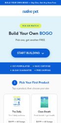 Native Pet landing page