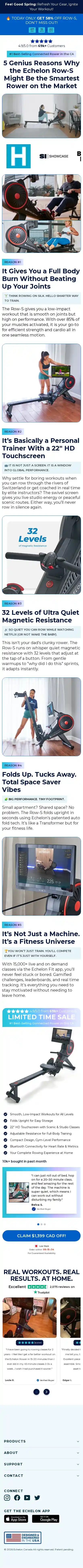 Echelon landing page