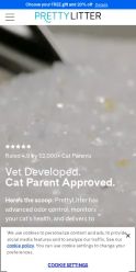 PrettyLitter landing page