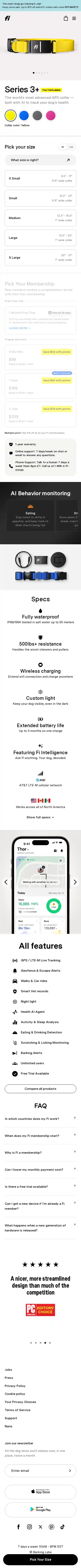 Fi landing page
