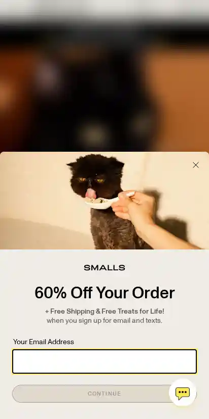 Smalls landing page