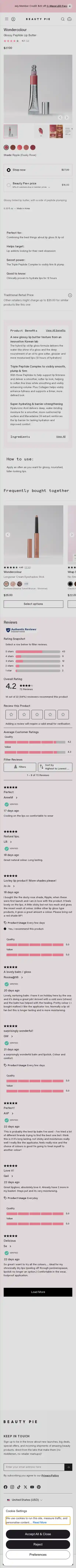 Beauty Pie landing page