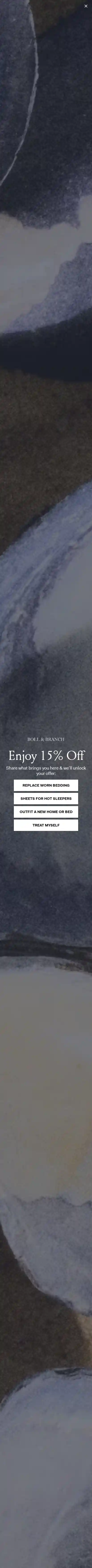 Boll & Branch landing page