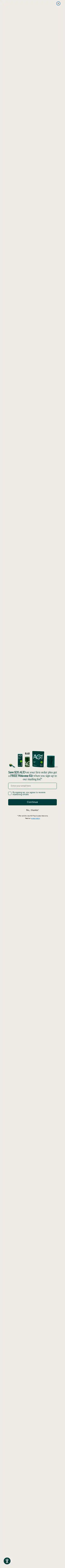 AG1 by Athletic Greens landing page
