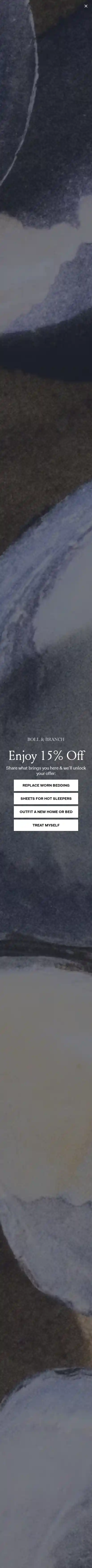 Boll & Branch landing page