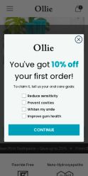 olliesmile.com landing page