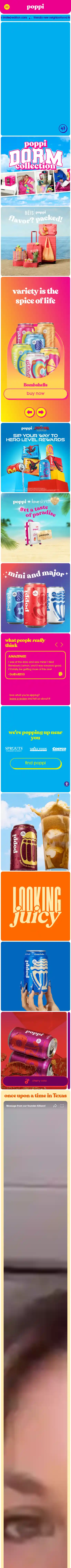 drinkpoppi.com landing page