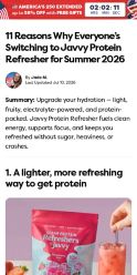 Javvy Packing landing page