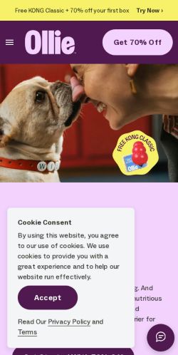 Ollie landing page