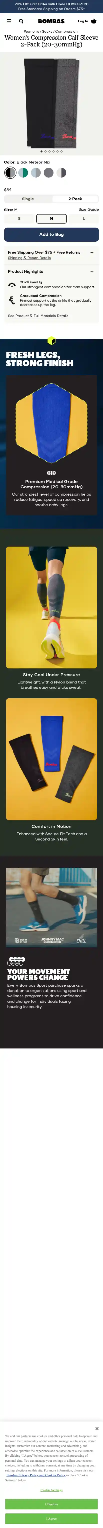 Bombas landing page