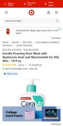 CeraVe Skincare landing page