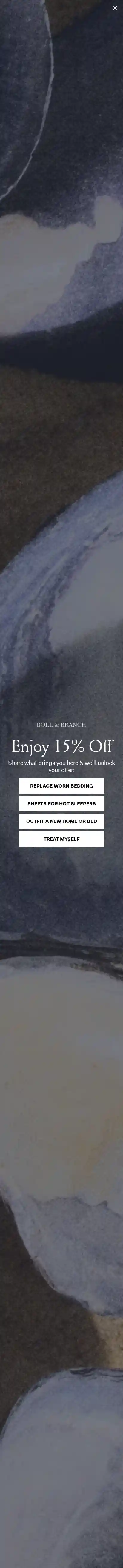 Boll & Branch landing page