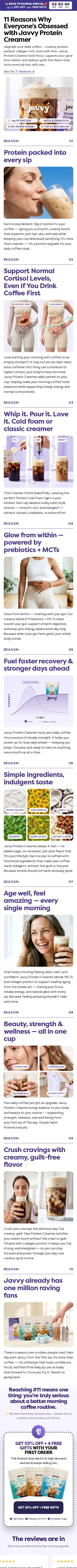 Javvy Packing landing page