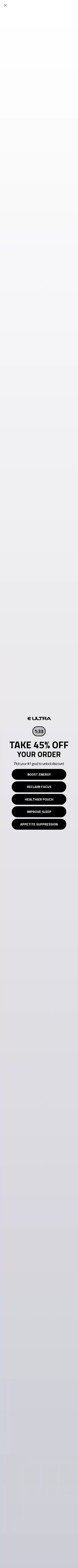 Ultra Pouches landing page