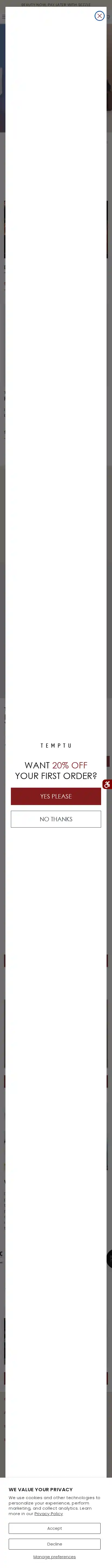 TEMPTU landing page