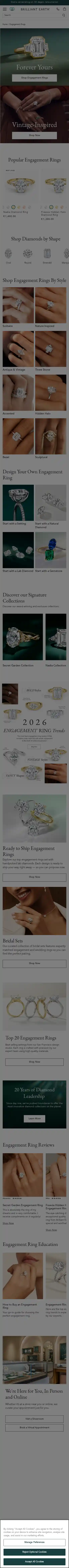 brilliantearth.com landing page
