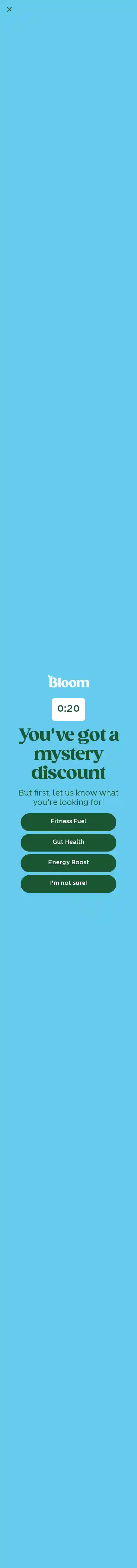 Bloom Nutrition landing page
