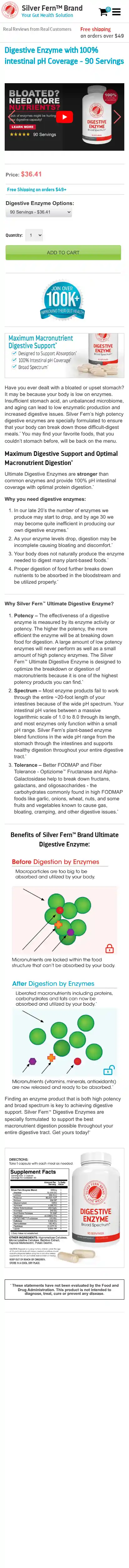 Silver Fern Brand landing page