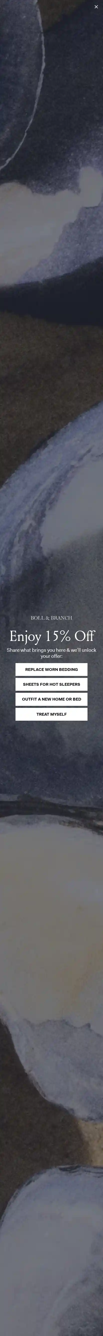 Boll & Branch landing page