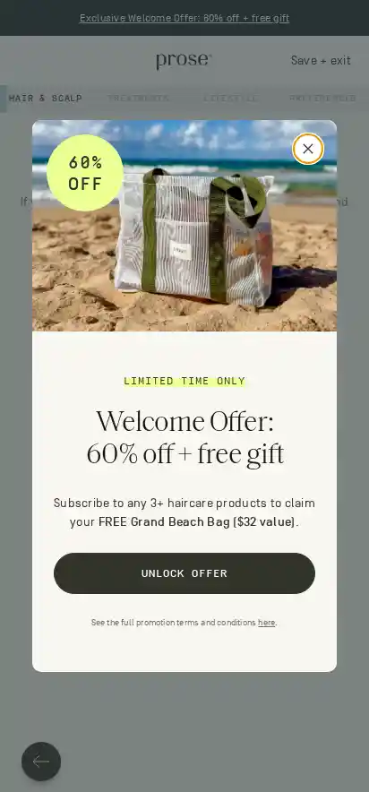 Prose landing page